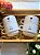 Kit 2 xícaras cerâmica branca 150ml - Personalizada - Imagem 2