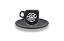 Xícara com pires 180ml preta - com seu logo - Imagem 1