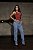 CALÇA JEANS MOM CARGO 100% - Imagem 2