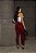 CALÇA JEANS SARJA VINHO COM LYCRA GRADE QUEBRADA - Imagem 2