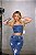 CROOPED JEANS BOTÃO COM LYCRA - Imagem 1