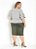 Saia Verde Militar Com Botões Plus Size 72149 - Imagem 5