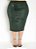 Saia Verde Militar Com Botões Plus Size 72149 - Imagem 2