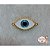 Olho grego dourado com branco 45mm (1 unidade) - Imagem 1