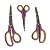 Kit com 3 tesouras modelo botao NYBC - Imagem 1