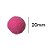 Pompom 2 cm Rosa Chiclete com 50 unidades NYBC - Imagem 1