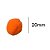 Pompom 2 cm Laranja Neon com 50 unidades NYBC - Imagem 1
