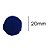 Pompom 2 cm Azul Royal com 50 unidades NYBC - Imagem 1