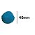 Pompom 4 cm Azul Turquesa com 10 unidades NYBC - Imagem 1