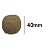 Pompom 4 cm Bege com 10 unidades NYBC - Imagem 1