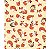 Tecido tricoline estampado ref:1990 - 100% algodão 50cm x 150cm Círculo - Imagem 1