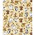 Tecido tricoline estampado safari ref:2149 - 100% algodão 50cm x 150cm Círculo - Imagem 1