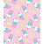 Tecido tricoline estampado ref:2185 - 100% algodão 50cm x 150cm Círculo - Imagem 1