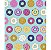 Tecido tricoline estampado cupcake ref:2230 - 100% algodão 50cm x 150cm Círculo - Imagem 1