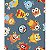 Tecido tricoline estampado monstros ref:2290 - 100% algodão 50cm x 150cm Círculo - Imagem 1