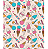 Tecido tricoline estampado sorvete ref:2232 - 100% algodão 50cm x 150cm Círculo - Imagem 1