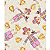Tecido tricoline estampado ref:2211 - 100% algodão 50cm x 150cm Círculo - Imagem 1