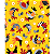 Tecido tricoline estampado galinha ref:2345 - 100% algodão 50cm x 150cm Círculo - Imagem 1