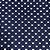 Tecido Tricoline Estampada Coroa Fundo Azul 100% Algodão 50cm x 150cm Peripan - Imagem 1