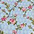 Tecido tricoline estampada floral ref 141303 - 100% algodão 50cm x 150cm Peripan - Imagem 1
