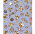 Tecido tricoline estampado pet ref:2330 - 100% algodão 50cm x 150cm Círculo - Imagem 1