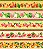 Tricoline barrado digital frutas - 100% algodão 50cm x 150cm - Imagem 2