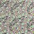 Tecido tricoline estampada floral ref D8116  - 100% algodão 50cm x 150cm Peripan - Imagem 1