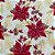 Tecido tricoline estampada folhas ref D5115 - 100% algodão 50cm x 150cm Peripan - Imagem 1