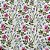 Tecido tricoline estampada floral ref D7201 - 100% algodão 50cm x 150cm Peripan - Imagem 1