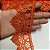 renda guipir chl-438 laranja 68mm por metro - Imagem 1