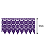 Renda Guipir 9,5cm Roxo CHL-427 com 13,7 Metros NYBC - Imagem 3