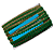 Pompom Metalizado 10mm Cor 540 Verde Bandeira/Ouro Com 25 Metros Nybc - Imagem 4