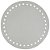 Base Para Bolsa Redonda De Couro Branco 18cm Sanding - Imagem 1