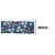 Fita Cetim Estampada Flores 38mm RO152889 Com 10 Metros Princess - Imagem 3