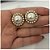 Botão Metal Dourado De Perola Com Pé 22mm Com 10 Unidades - Imagem 4