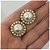 Botão Metal Dourado De Perola Com Pé 22mm Com 10 Unidades - Imagem 2