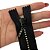 Ziper Fixo Com Strass 15cm Preto Com 10 Unidades - Imagem 2