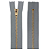 Ziper Fixo Metal Dourado 12cm Cor 307 Cinza Nybc - Imagem 1