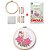 Kit Para Bordado Manual Coleção Floral Cor 0010 Lily Círculo - Imagem 3