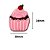 Aplique de Silicone Cupcake 30mm x 24mm AS-210 Newz - Imagem 2
