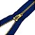 Zíper Fixo Metal Fino Dourado 15cm Cor 731 Azul Royal GC 459 Coats - Imagem 2