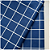 Tecido Tricoline Grid Marinho Com Branco 100% Algodão 50cm Caldeira - Imagem 2