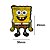 Aplique Emborrachado Bob Esponja 30mm x 45mm Sanding - Imagem 2