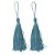 Pingente Tassel 7.0cm Cor 182 Azul Hortência Com 10 Unidades Nybc - Imagem 1