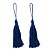 Pingente Tassel 7.0cm Cor 207 Azul Royal Com 10 Unidades Nybc - Imagem 1