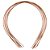 Arco de Metal Para Fazer Tiara 1mm Dourado Sanding - Imagem 1