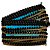 Pompom Metalizado 10mm Cor 310 Preto/Ouro Com 25 Metros Nybc - Imagem 1