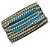 Pompom Metalizado 10mm Cor 177 Azul Claro/Ouro Com 25 Metros Nybc - Imagem 4