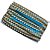 Pompom Metalizado 10mm Cor 177 Azul Claro/Ouro Com 25 Metros Nybc - Imagem 3