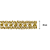 Galao Metalizado Ref 48 Cor Ouro 25mm Com 20 Metros Nybc - Imagem 3